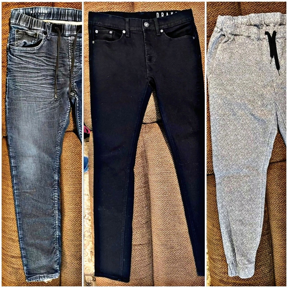 Drakes Men's Dark Skinny Jeans